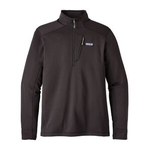 Patagonia‎ 1/4 Zip Black Mens Quarter Zip Pullover Fleece Long Sleeve Jacket XL